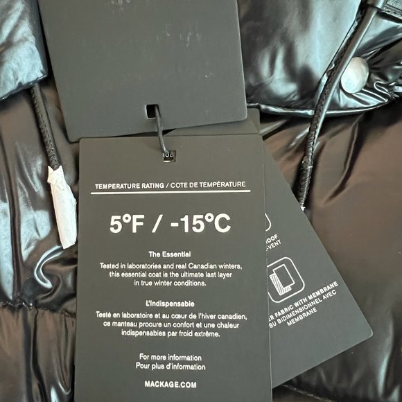 MACKAGE MADALYN-V BLACK L - BNWT LADIES DOWN JACKET (PRE WINTER SALE) - Picture 9 of 14